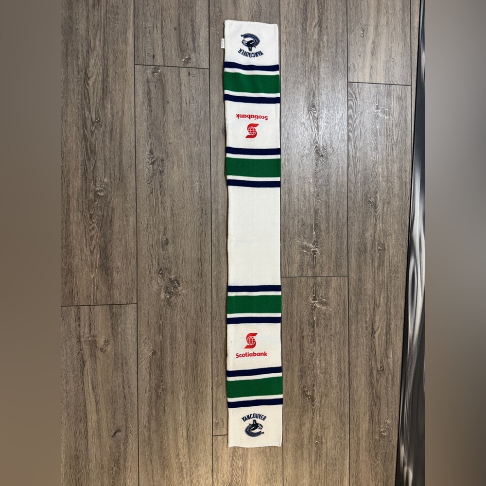 Free with purchase. Vancouver Canucks Scarf with Scotiabank Logos